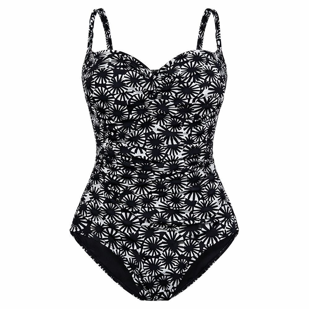 Bond-Eye Australia BlackโWhite One Piece Swimsuit D/DD Cup Size M